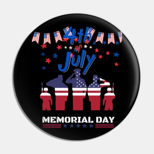 4 th of july t-shirt Pin