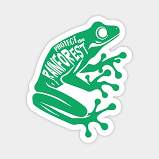 Green Dart frog - Protect the rainforest Magnet