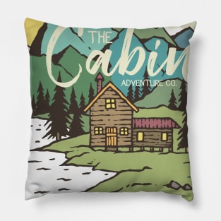 Cabin in the Woods | Wildlife | Outdoors | Adventure Pillow