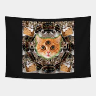 third eye ascended feline master Tapestry