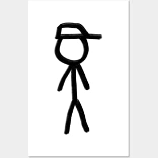 Faceless Stickman (in Black) - Simple Sticker for Sale by Store Of  Creations