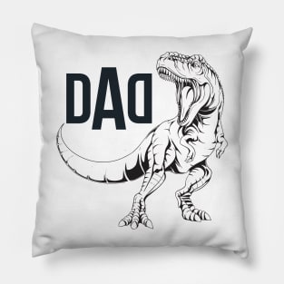 Daddysaurus Funny Gift Father's Day Pillow