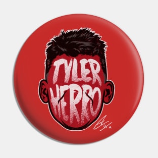 Tyler Herro Miami Player Silhouette Pin