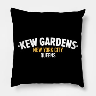 Minimalist Kew Gardens Logo - Capturing the Essence of Queens Pillow