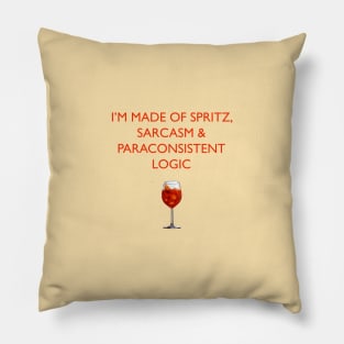 Spritz, sarcasm and Paraconsistent Logic Pillow