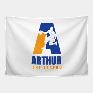 Arthur Custom Player Basketball Your Name The Legend Tapestry