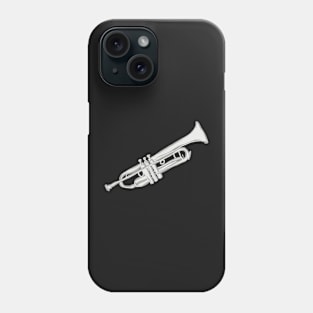 Silver Trumpet Jazz Brass Band Horn Phone Case