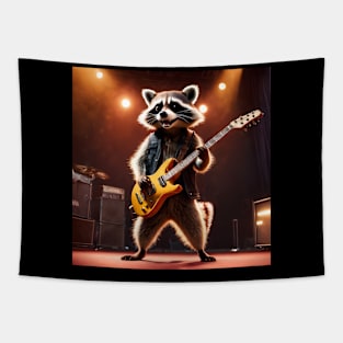 cool raccoon Tapestry