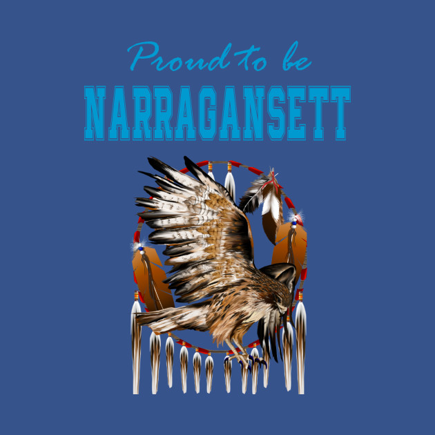 Disover Native American Narragansett Eagle Spirit - Proud To Be Narragansett Eagle Spirit - T-Shirt