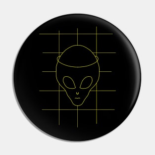 GRID DRAWING Alien Pin