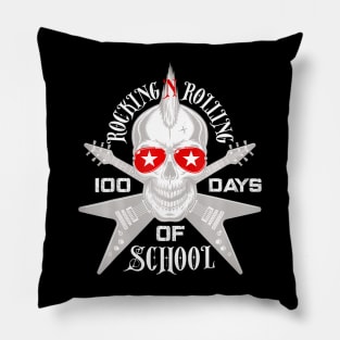 Rocking N Rolling 100 Days Of School Teacher Kids Rock Music Pillow