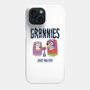 Grannies 2 janet and rita blue Phone Case