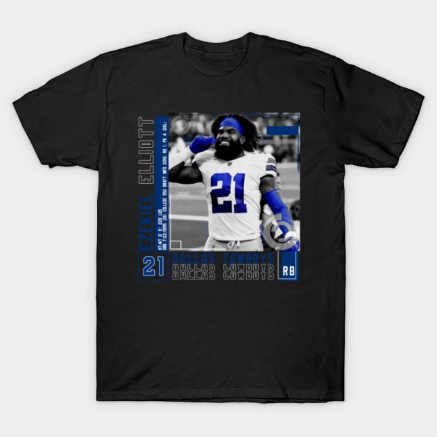 Rinkha Ezekiel Elliott Football Edit Tapestries Cowboys T-Shirt