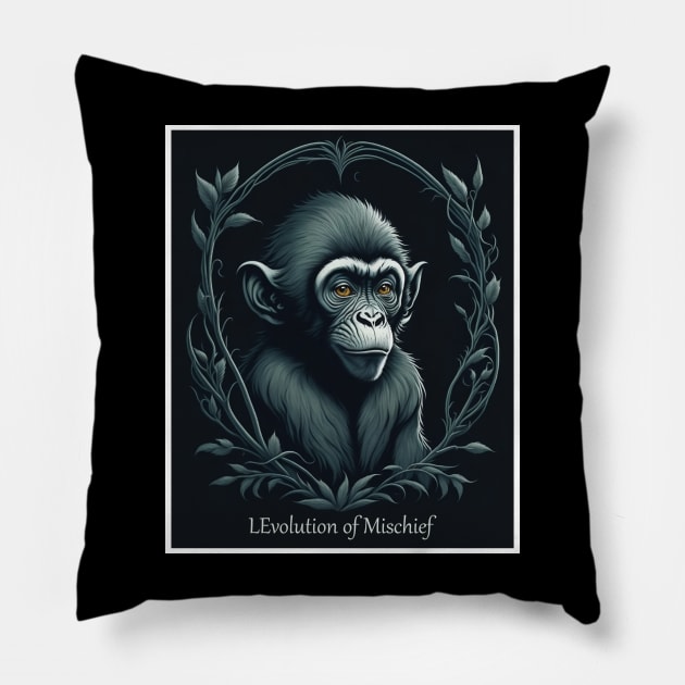 monkey boss Pillow by ElArrogante