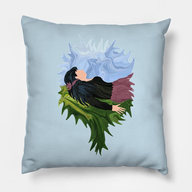 Dreams from a Bed of Grass Pillow by distortionart