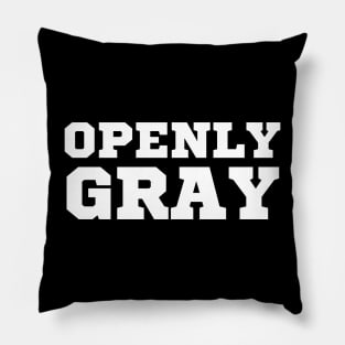 Openly Gray Pillow