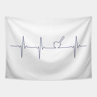 Fairy Wren Electrocardiogram Tapestry