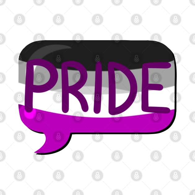 LGBTQ+ Pride Flag Bubble - Asexual by leashonlife