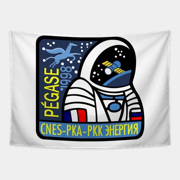 France Russia Spaceflight Mission Tapestry by Historia