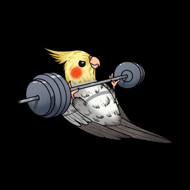 Fit Feathered Friend: Strong Cockatiel Pumping Iron by Holymayo Tee