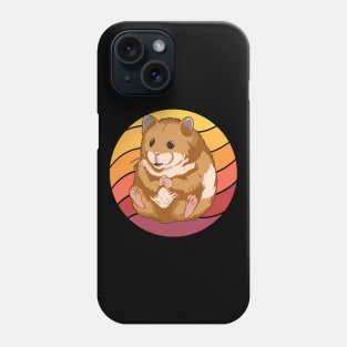 Retro Sunset Hamster Phone Case