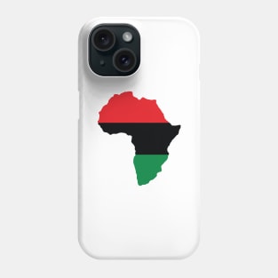 Red, Black & Green Africa Flag Phone Case