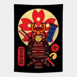 Samurai Cat Tapestry