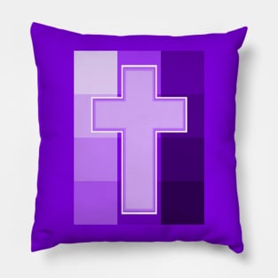 Purple Cross Pillow