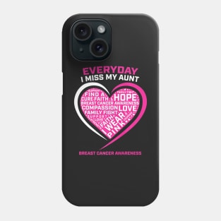 In Remembrance Memory Of My Aunt Breast Cancer Awareness Phone Case
