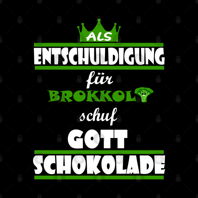 schokolade böser brokkoli antivegan kakao by FindYourFavouriteDesign