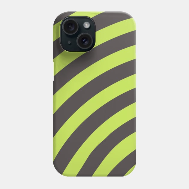 Lime Green Diameter Stripes Phone Case by Looly Elzayat