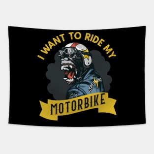 I want to ride my  Motorbike Tapestry