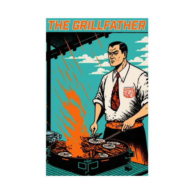 The Grillfather Funny BBQ Grilling by JigglePeek