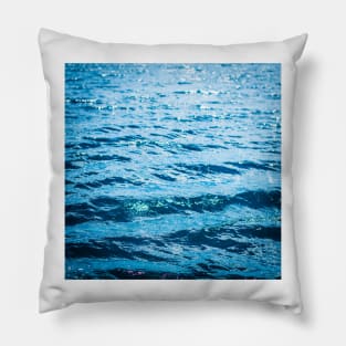 Blue waves Pillow