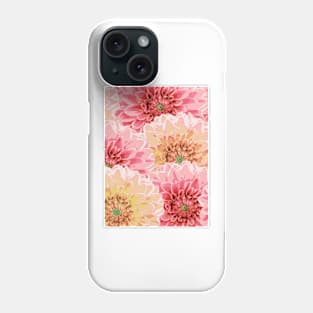 Big pastel flowers Phone Case