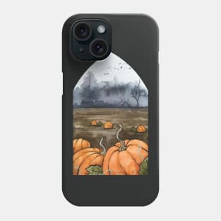 Pumpkin Patch Watercolor Painting Phone Case