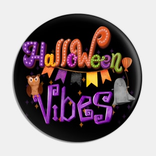 Halloween vibes with cute ghost Pin