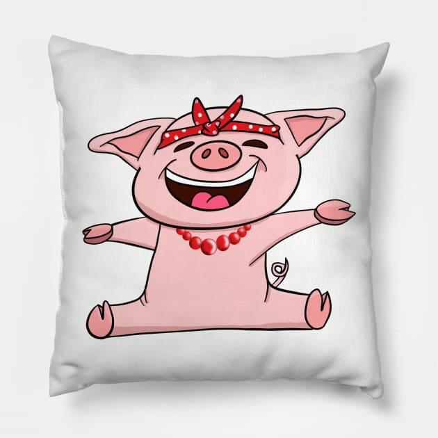 Super Cute Piggy Pillow by Tater