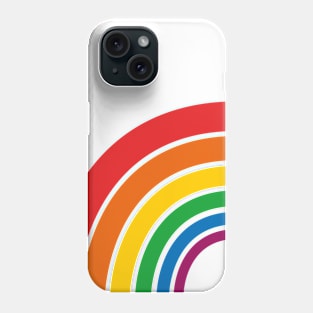 Rainbow arch (on white) Phone Case