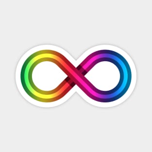 Neurodiversity Rainbow Infinity Symbol Magnet