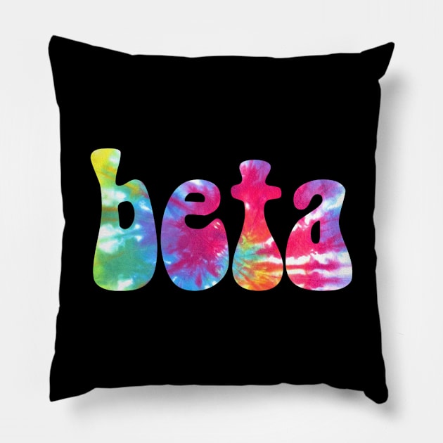 Tie Dye Beta Pillow by lolosenese