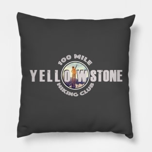 100 MILE HIKING CLUB Yellowstone National Park - backcountry hiking Pillow