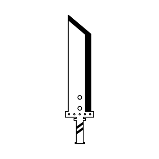 Minimalist Buster Sword Final Fantasy T-Shirt