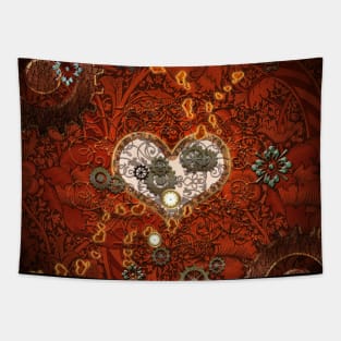 Steampunk heart Tapestry