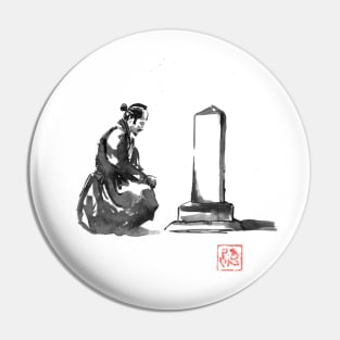 samurai grieving Pin