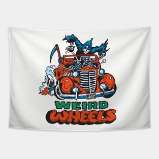 Weird Wheels Tapestry