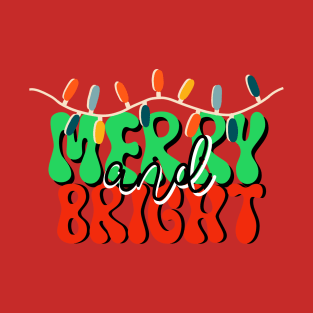 Merry and Bright Christmas design T-Shirt