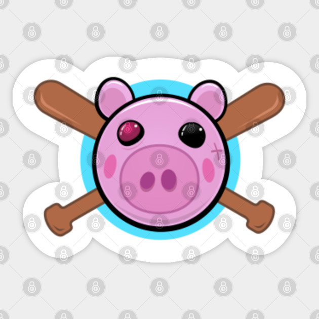 Piggy Pig Video Game Character Roblox Piggy Merch Sticker Teepublic - pig roblox avatar