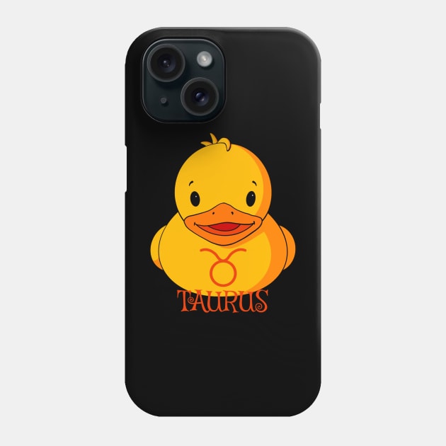 Taurus Rubber Duck Phone Case by Alisha Ober Designs