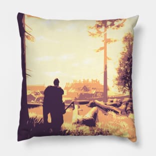 Valheim adventure Pillow